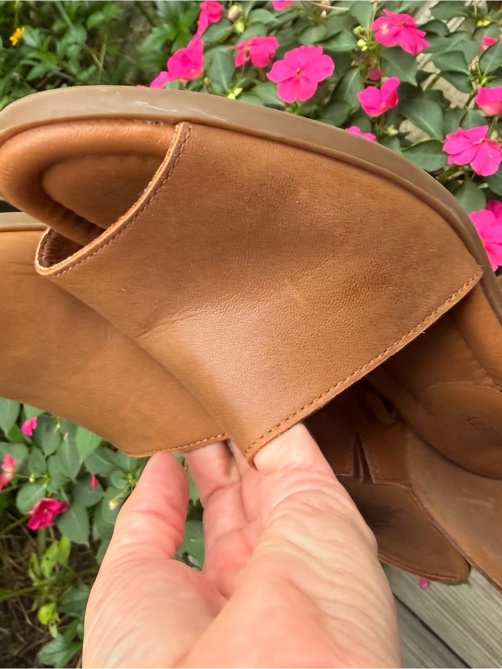 Sole Society Brown Open-Toe D’Orsay Block Heel Sandals - Picture 8 of 8